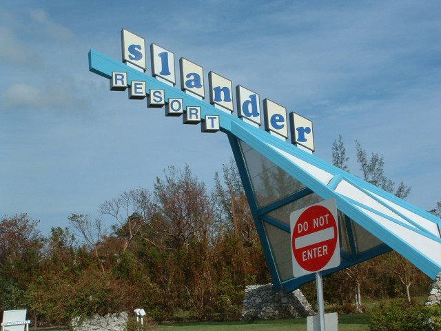 A hurricane stole the "I."  Hurricane Donald. (Monte Dutton photo)