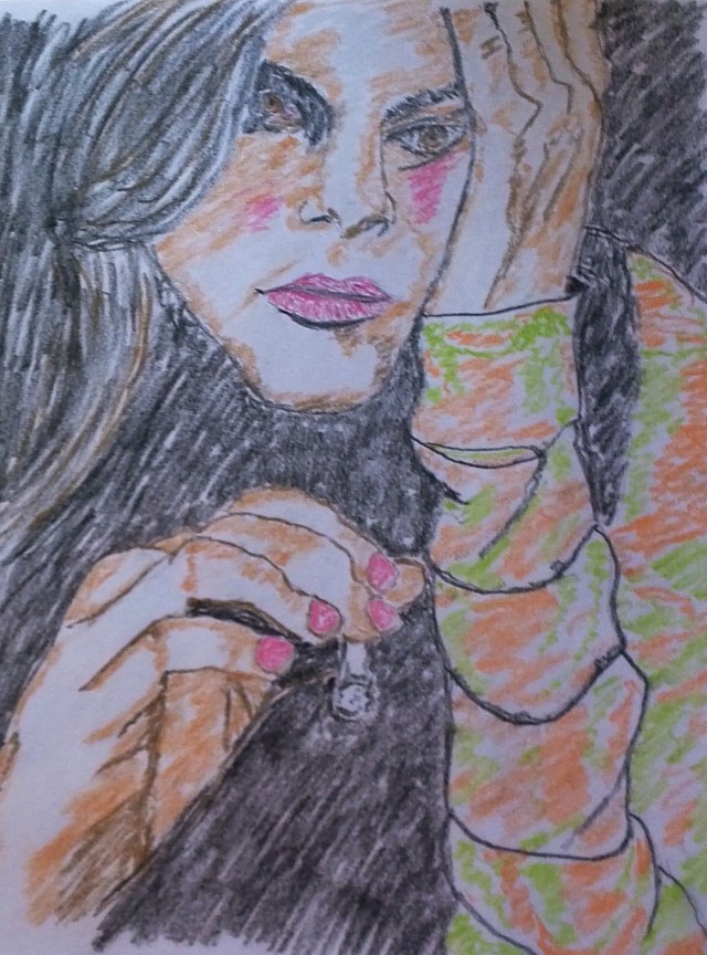 Marcy Trask likes the college vibe. (Monte Dutton sketch)