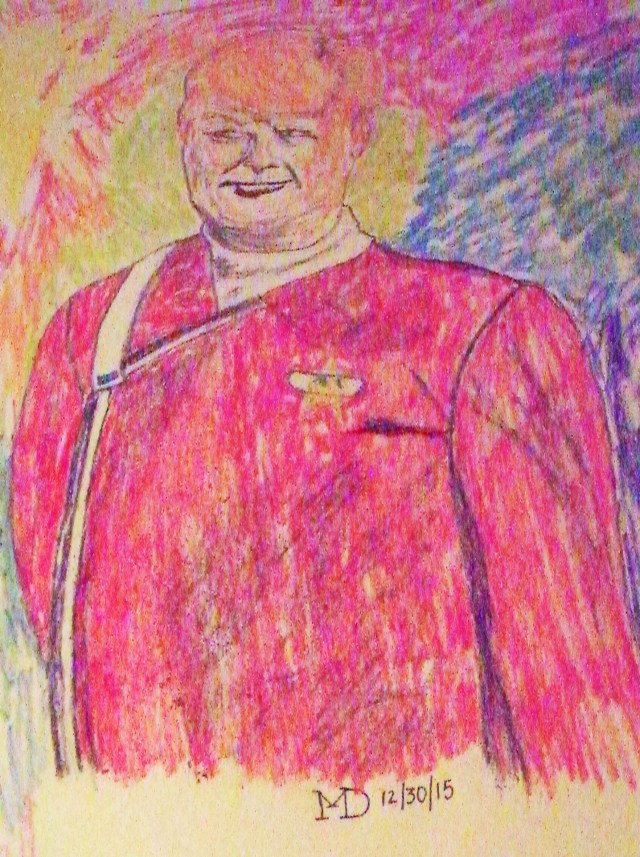The new Captain Kirk. (Monte Dutton sketch)